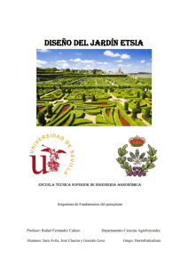 Trabajo jardín ETSIA - Jardinería y Paisajismo