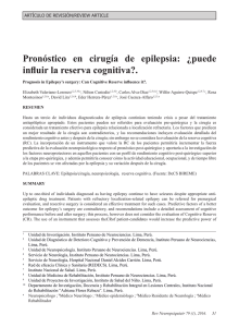 Pronóstico en cirugía de epilepsia: ¿puede influir la reserva