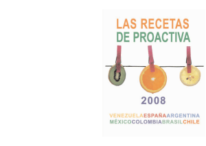 las recetas proactiva 2008