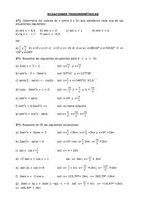 Ecuaciones trigonométricas II