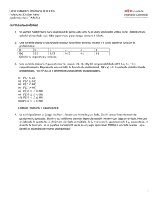 Curso: Estadística Inferencial (ICO 8306) Profesores: Esteban Calvo