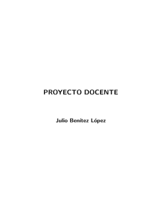 PROYECTO DOCENTE