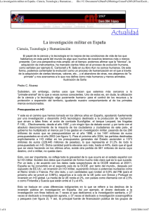 La investigación militar en España.