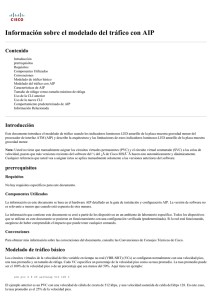 Información sobre el modelado del tráfico con AIP