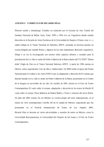 Currículo de Ricardo Díaz. - Universidad Iberoamericana
