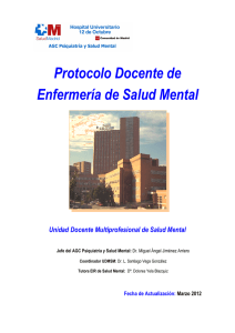 Protocolo Docente de Enfermería de Salud Mental