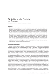 Objetivos de Calidad - Sociedad Española de Anatomía Patológica