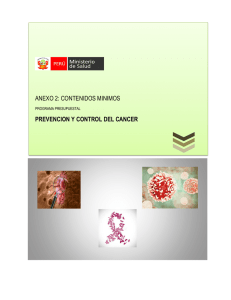 anexo 2: contenidos minimos prevencion y control del cancer