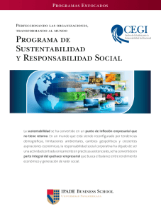 Programa de Sustentabilidad y Responsabilidad Social