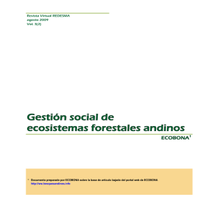 Gestión social de ecosistemas forestales andinos