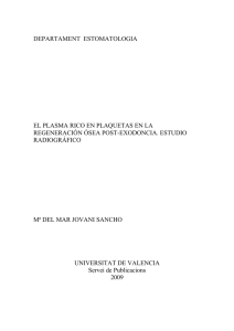 DEPARTAMENT ESTOMATOLOGIA EL PLASMA RICO EN