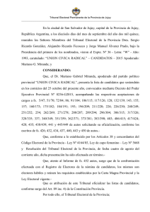 Of.Cand. - Tribunal Electoral Permanente de la Provincia de Jujuy