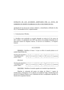 Acuerdos de 10 de enero - Ayuntamiento de Sevilla