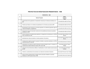 Listado de Proyectos - PDF - Instituto Nacional Materno Perinatal