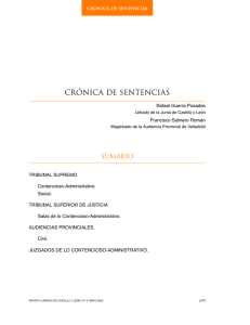 crónica de sentencias - Junta de Castilla y León