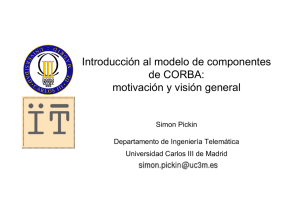 Corba-Componentes - Departamento de Ingeniería Telemática