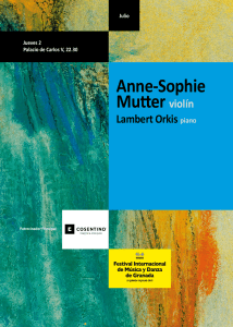 Anne-Sophie Mutter - Festival Internacional de Música y Danza de