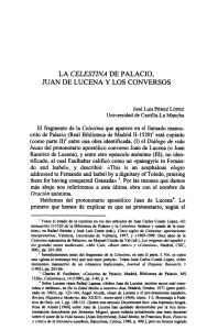 La Celestina de Palacio, Juan de Lucena y los Conversos