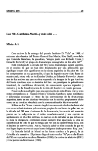 Los `SO-Gambaro-Monti-y más allá . . • Mirta Arlt
