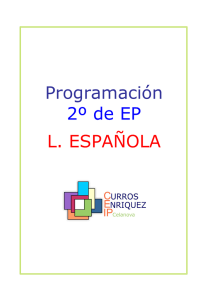 Programación 2º de EP L. ESPAÑOLA