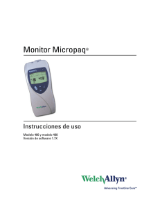 Instrucciones de uso - Monitor Micropaq