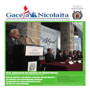 CCLX Aniversario del Natalicio de Miguel Hidalgo
