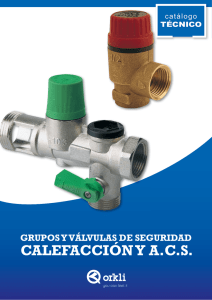 catalogo calefaccion y acs - grupos y valvulas de seguridad.indd