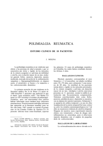 polimialgia reumatica - Acta Médica Colombiana