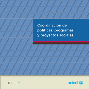 Coordinación de políticas, programas y proyectos sociales
