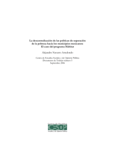 La descentralización de las políticas de superación de la pobreza