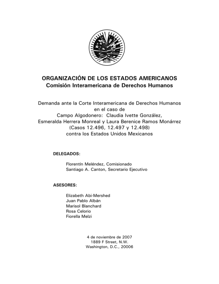 Demanda de la CIDH - Comisión Interamericana de Derechos