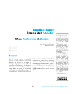 Implicaciones Éticas del Aborto1