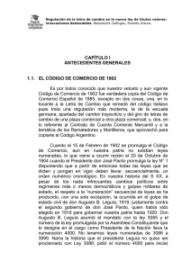 CAPÍTULO I ANTECEDENTES GENERALES 1.1. EL CÓDIGO DE