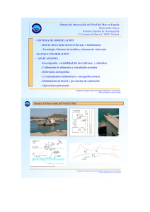 Sistema de observación del nivel del mar en España