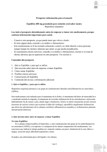 Prospecto - Agencia Española de Medicamentos y Productos