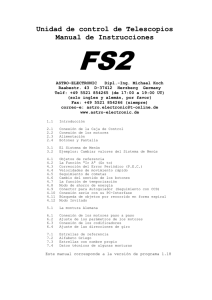 FS2 Inst. Manual - Astro Electronic