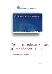 Respuesta educativa para el alumnado con TDAH (Déficit