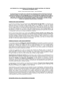 Los Fondos de la Colección de Ictiología - MNCN