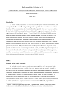 Referencialidad y definitud en D