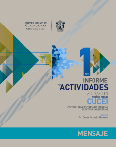 ACTIVIDADES - Centro Universitario de Ciencias Exactas e