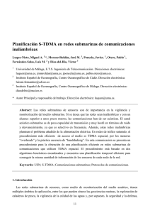 Planificación S-TDMA en redes submarinas de comunicaciones