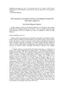 (mosaicos), sociedad e historia en la Hispania romana del Alto Duero