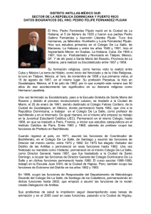 Hno. Pedro Felipe Fernandez Pijuan - Datos Biográficos