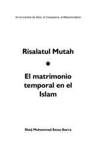 El matrimonio temporal en el Islam - Biblioteca Islámica Ahlul Bait (P).
