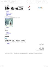 EPITAFIO PARA NUEVA YORK | Revista