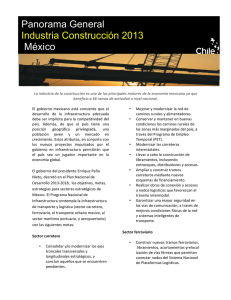 Panorama General Industria Construcción 2013 México