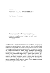 Capítulo 14. Filogeografía y vertebrados