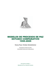 modelos de procesos de paz estudio comparativo 1995