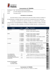 Acta de Arqueo junio 2015 - Ayuntamiento de Villalbilla