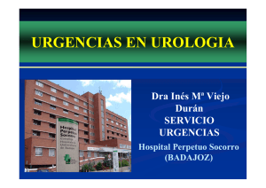 Urgencias urológicas - Area de salud de Badajoz